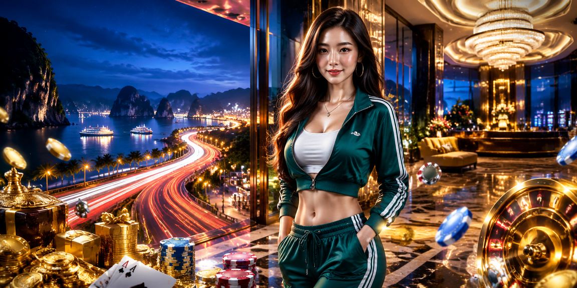 Sòng bạc neon bên vịnh Hạ Long về đêm