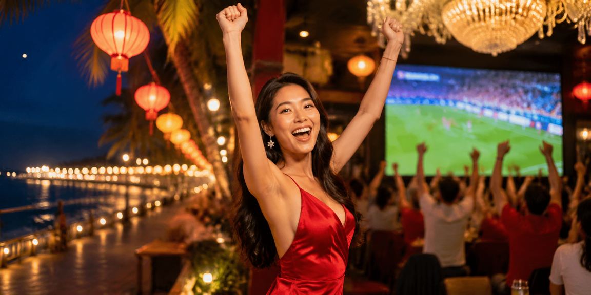 Không khí giải trí sôi động về đêm tại khu vui chơi Mũi Né